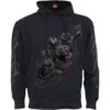 Spiral FATAL ATTRACTION - Side Pocket Stitched Hoody Black