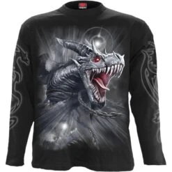 Spiral DRAGON'S CRY - Longsleeve T-Shirt Black