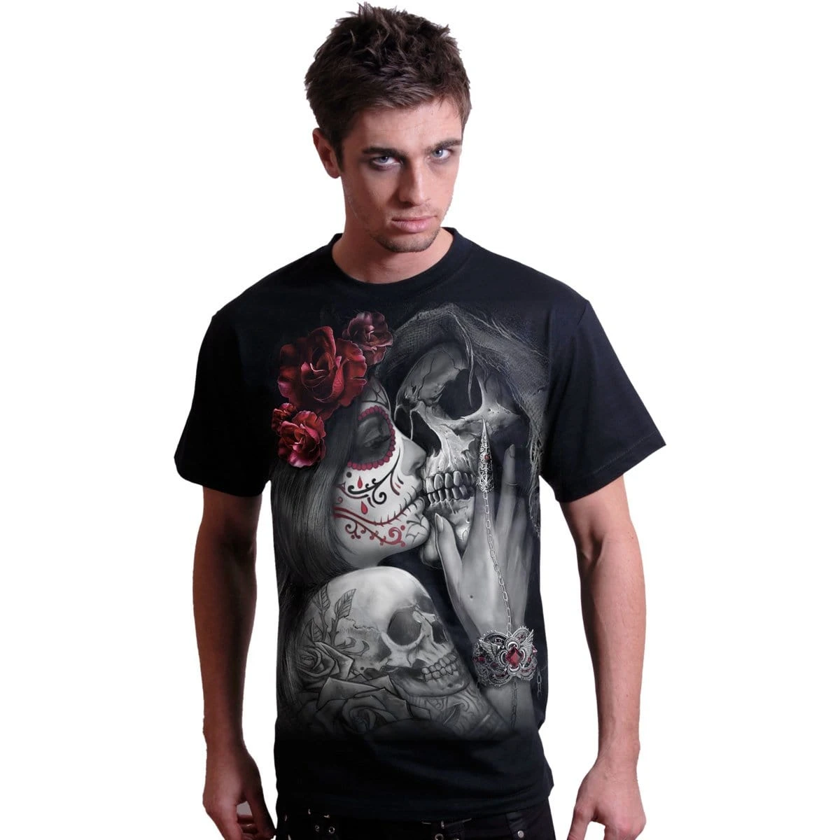 Spiral DEAD KISS - T-Shirt Black - Image 3