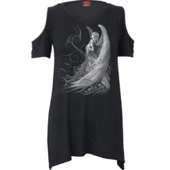 Spiral CAPTIVE SPIRITS - Cold Shoulder Goth Bottom Top