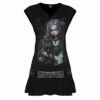 Spiral GOTH FAMILIAR - Stud Waist Mini Dress Black