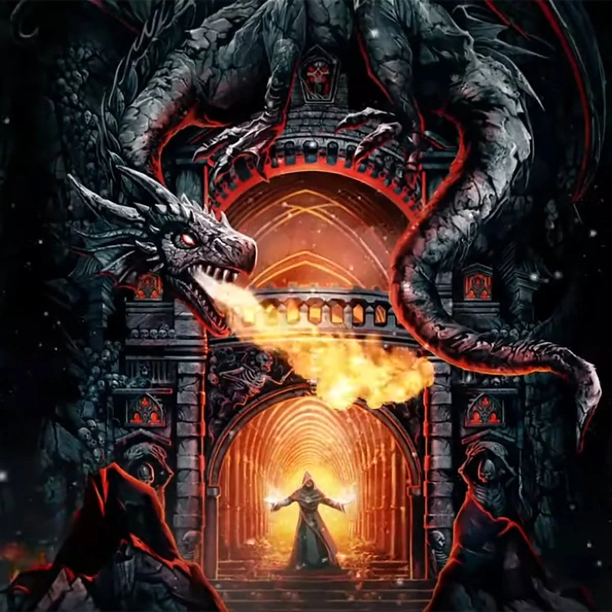 Spiral DRAGON'S LAIR - T-Shirt Black - Image 4