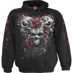 Spiral SKULLS N' ROSES - Kids Hoody Black
