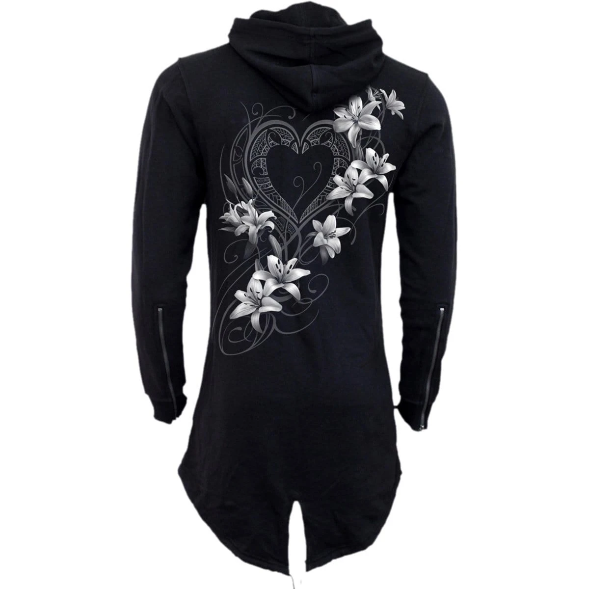 Spiral PURE OF HEART - Ladies Fish Tail Full Zip Hoody - Zip Sleeve - Image 2