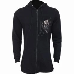 Spiral POCKET KITTEN - Ladies Fish Tail Full Zip Hoody - Zip Sleeve