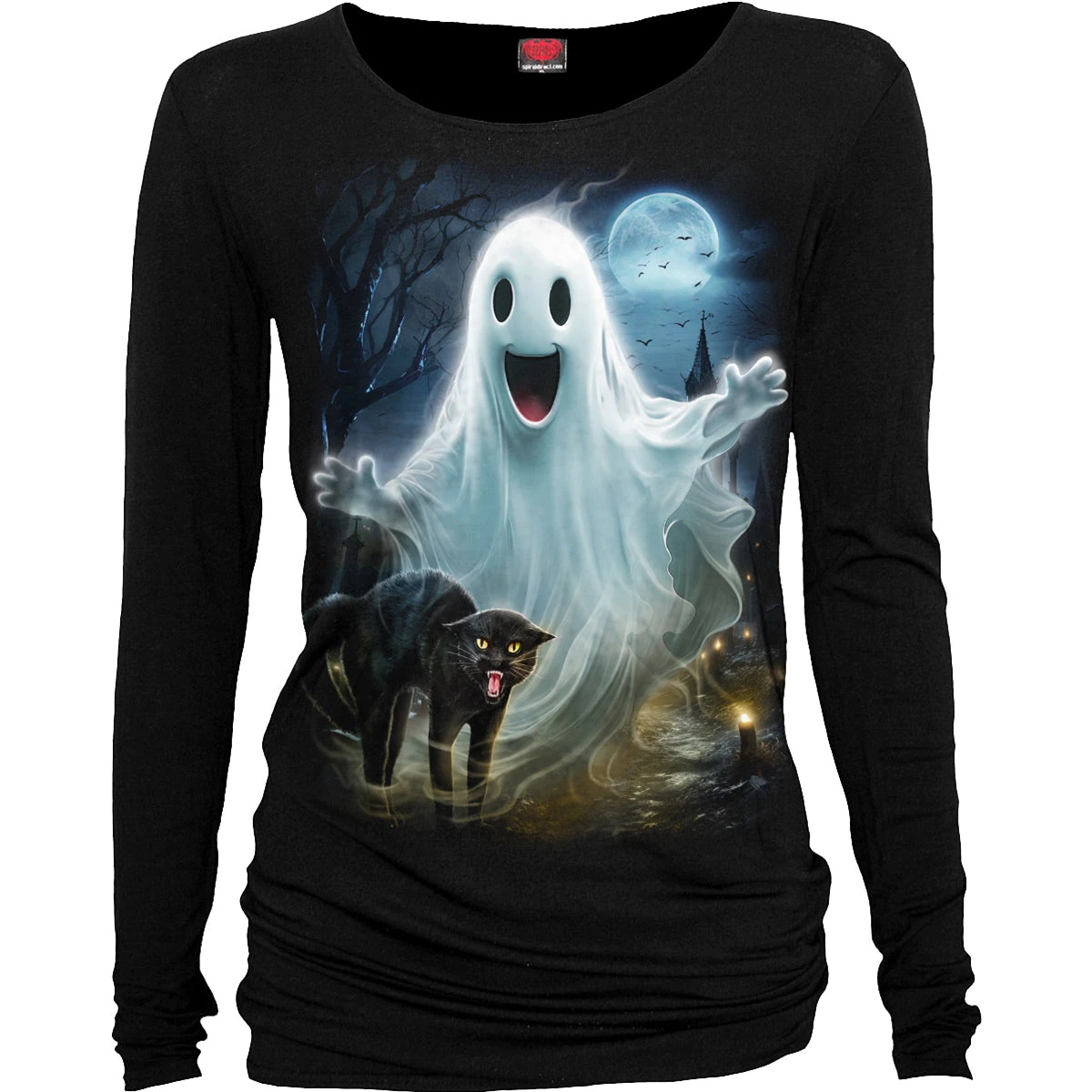 Spiral HIGH SPIRITS - Baggy Top Black