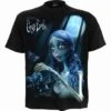 Spiral CORPSE BRIDE - GLOW IN THE DARK - Front Print T-Shirt Black