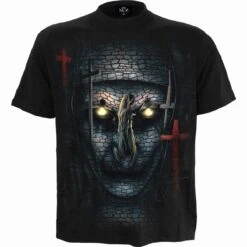 Spiral THE NUN - SKULL ILLUSION - T-Shirt Black