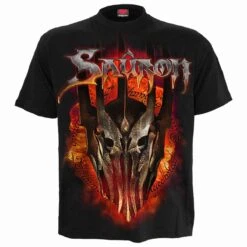 Spiral LOTR - SAURON - METAL TEE - Front Print T-Shirt Black