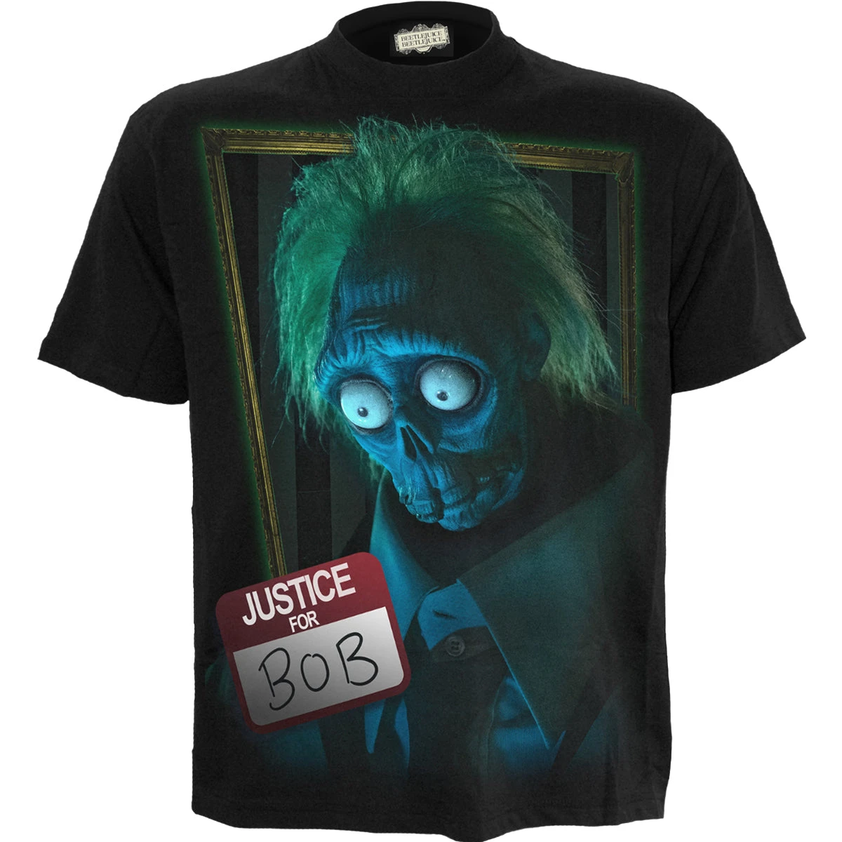 Spiral BEETLEJUICE 2 - JUSTICE FOR BOB - Front Print T-Shirt Black