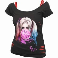 Spiral HARLEY QUINN - MAD LOVE - 2in1 Red Ripped Top Black