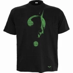 Spiral RIDDLER - GLOW IN THE DARK LOGO - Front Print T-Shirt Black