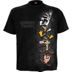 Spiral HANGING TUNES - Front Print T-Shirt Black