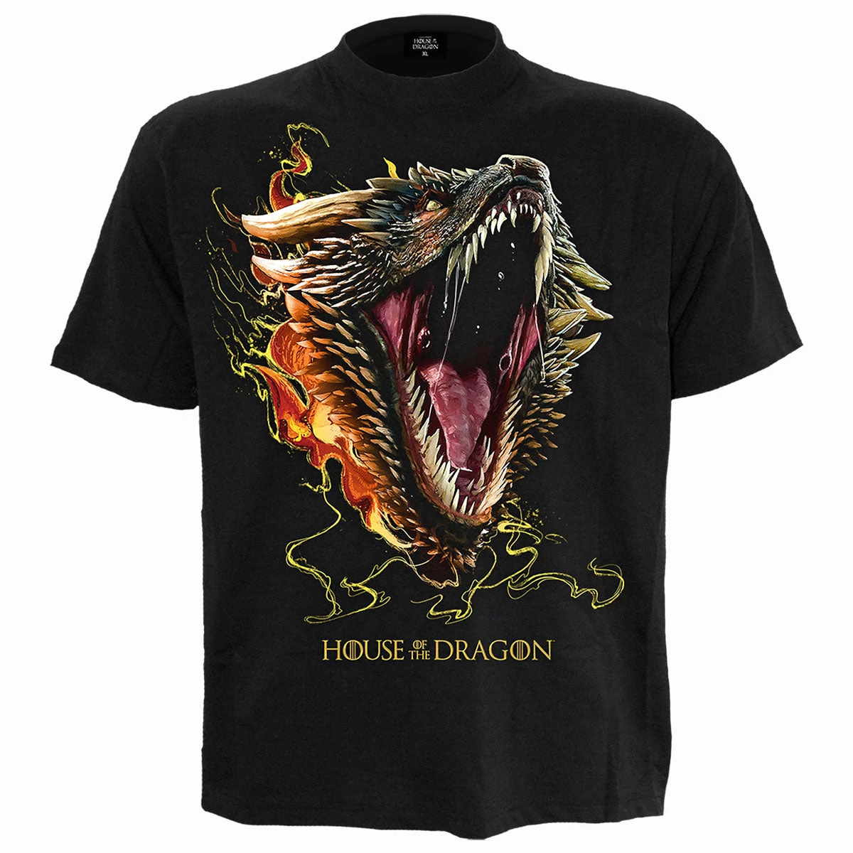 Spiral HOD 2 - DROGON - Front Print T-Shirt Black