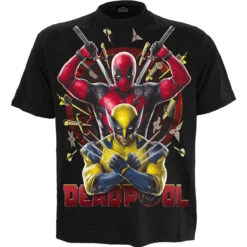 Spiral DEADPOOL - WOLVERINE BULLSEYE - T-Shirt Black