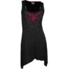 Spiral BLOOD ROSE - Goth Bottom Camisole Dress Black
