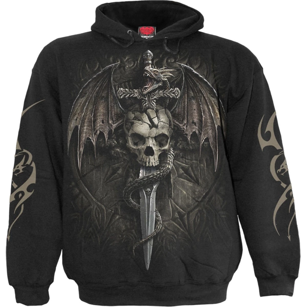 Spiral DRACO SKULL - Hoody Black