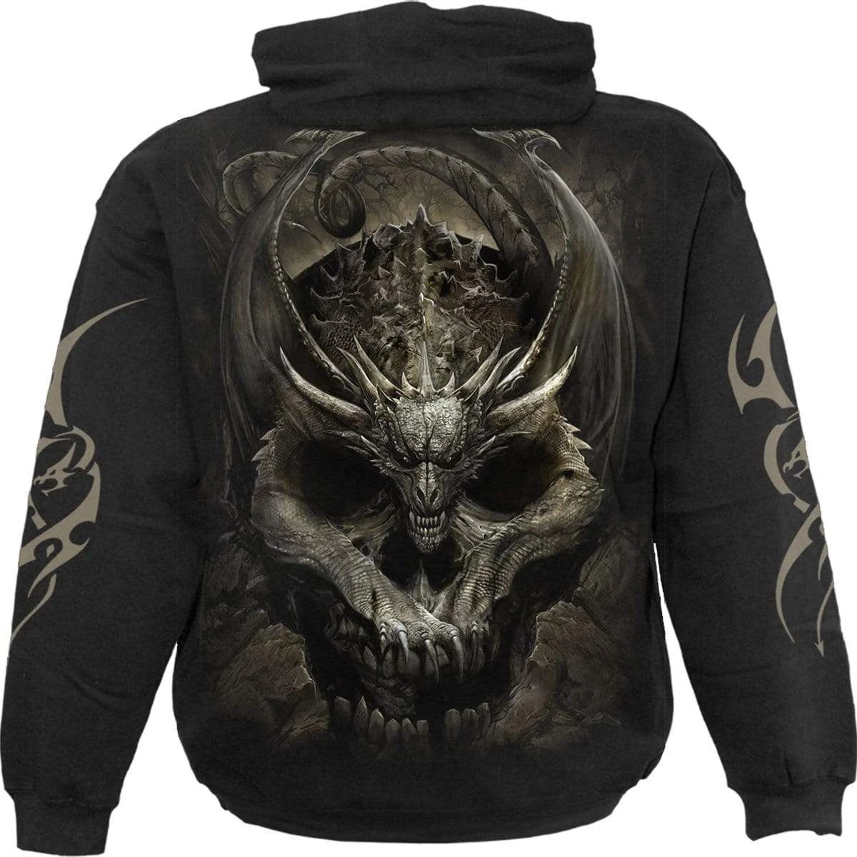 Spiral DRACO SKULL - Hoody Black - Image 2