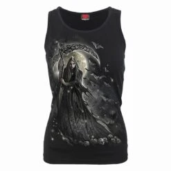Spiral QUEEN OF DEATH - Razor Back Top Black