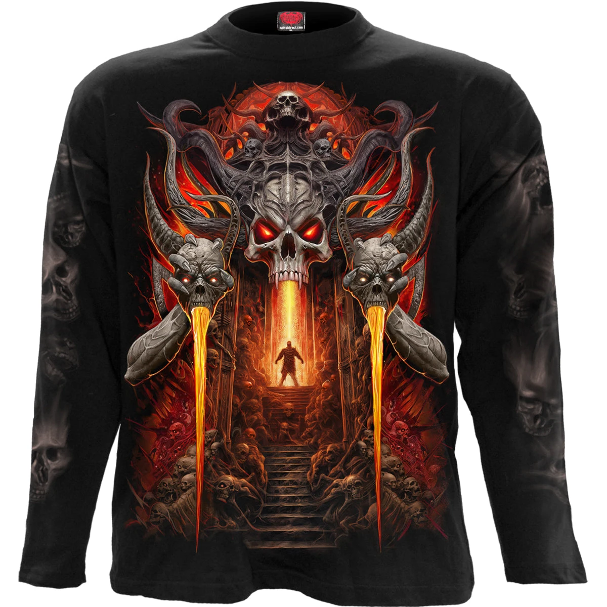 Spiral GATES OF HELL - Longsleeve T-Shirt Black