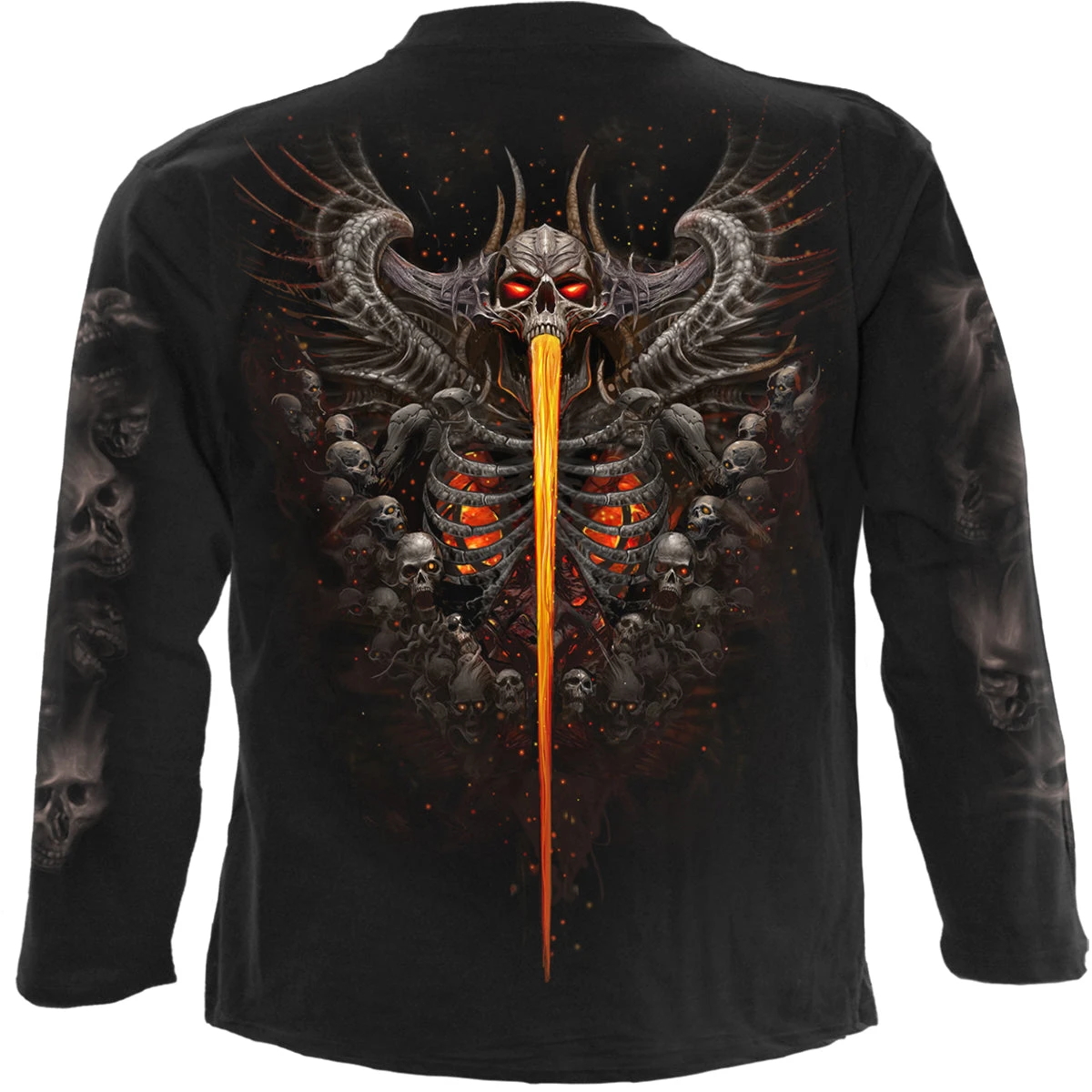 Spiral GATES OF HELL - Longsleeve T-Shirt Black - Image 2