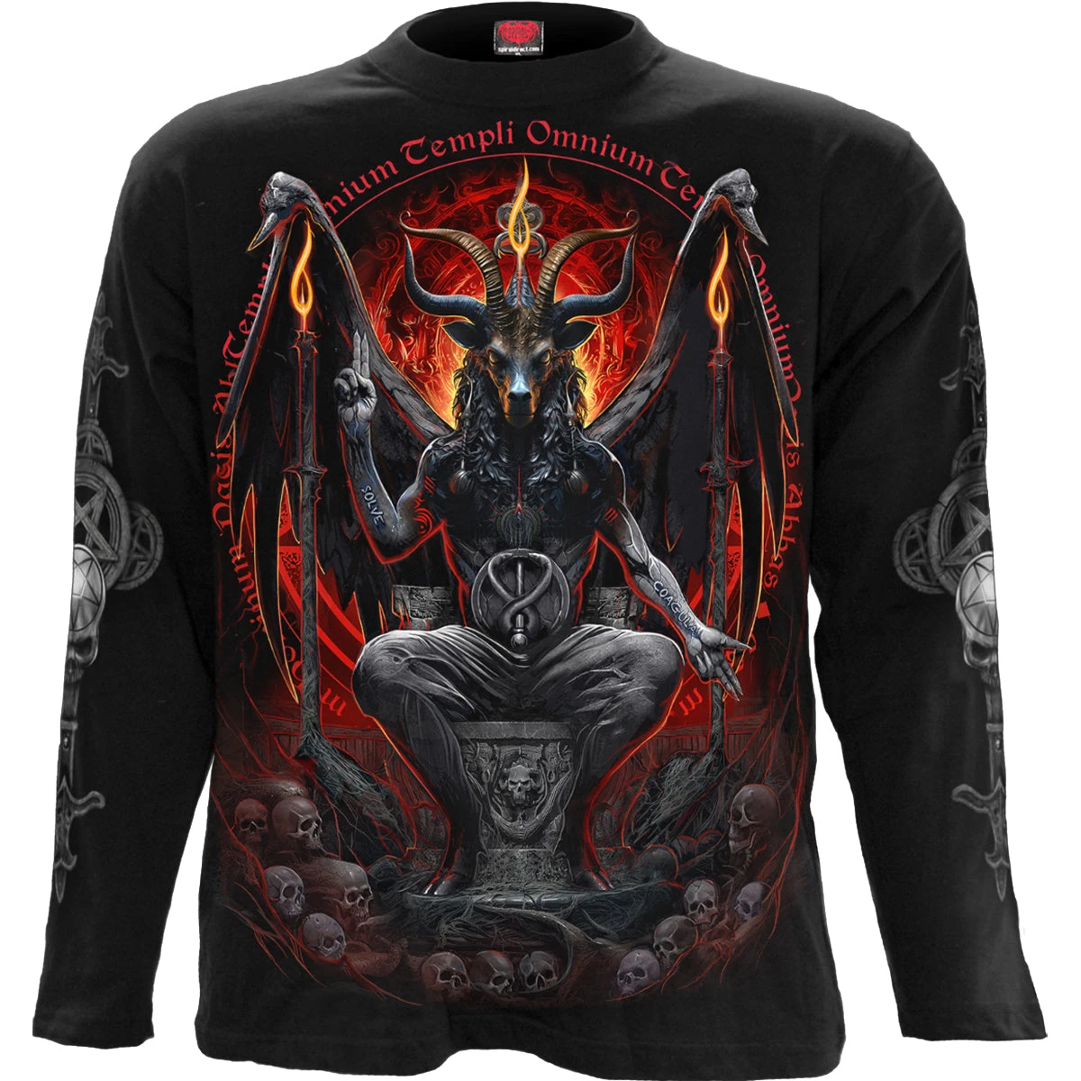 Spiral BAPHOMET - Longsleeve T-Shirt Black