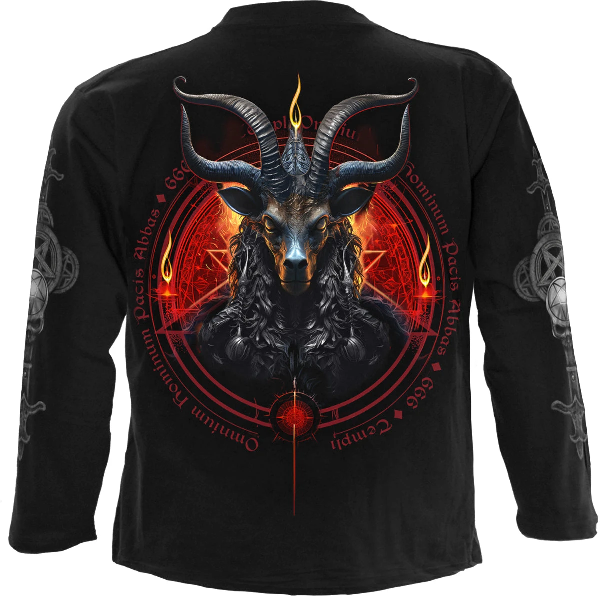 Spiral BAPHOMET - Longsleeve T-Shirt Black - Image 2
