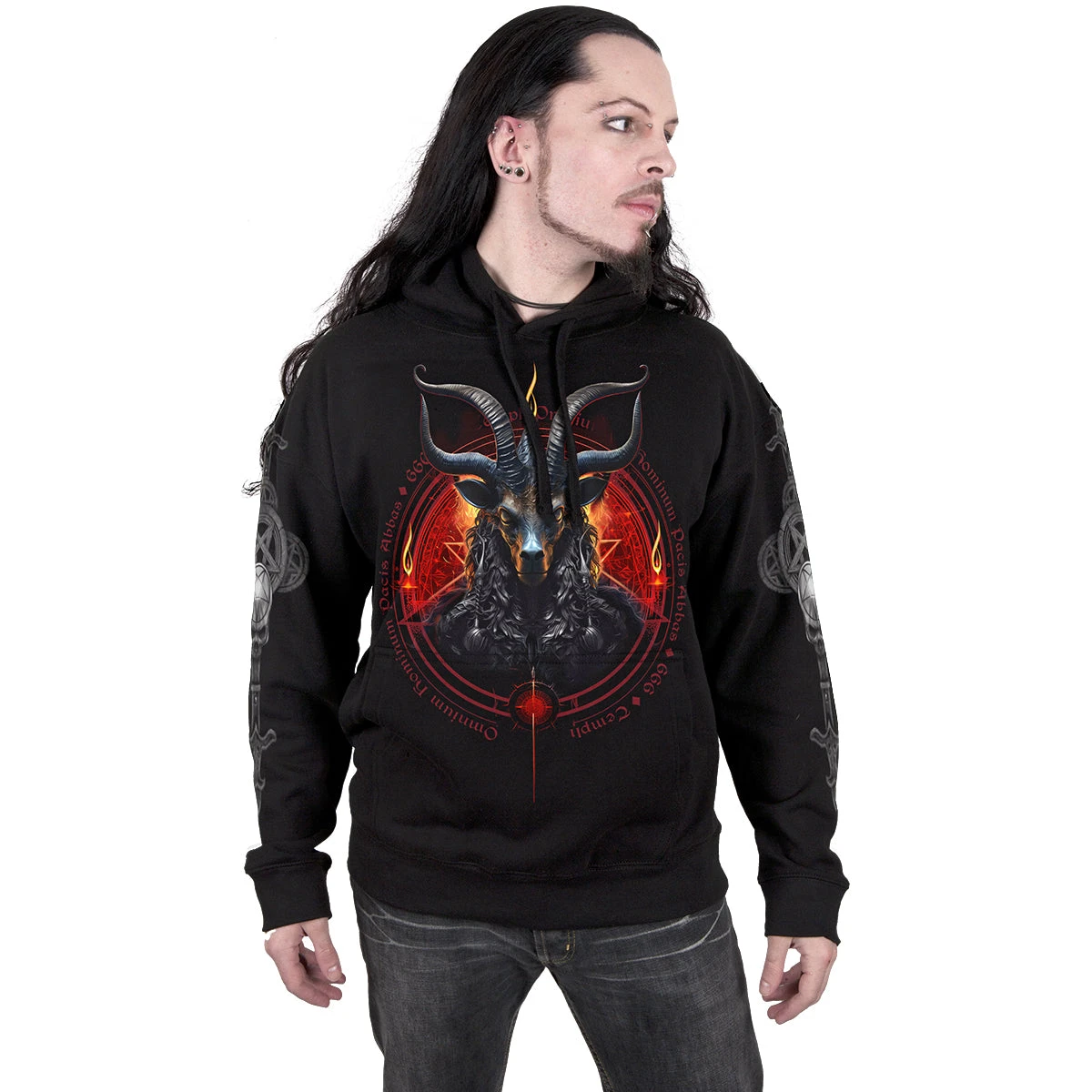 Spiral BAPHOMET - Hoody Black - Image 3