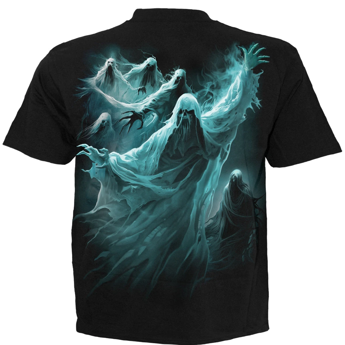 Spiral GHOST SKULL - T-Shirt Black - Image 2