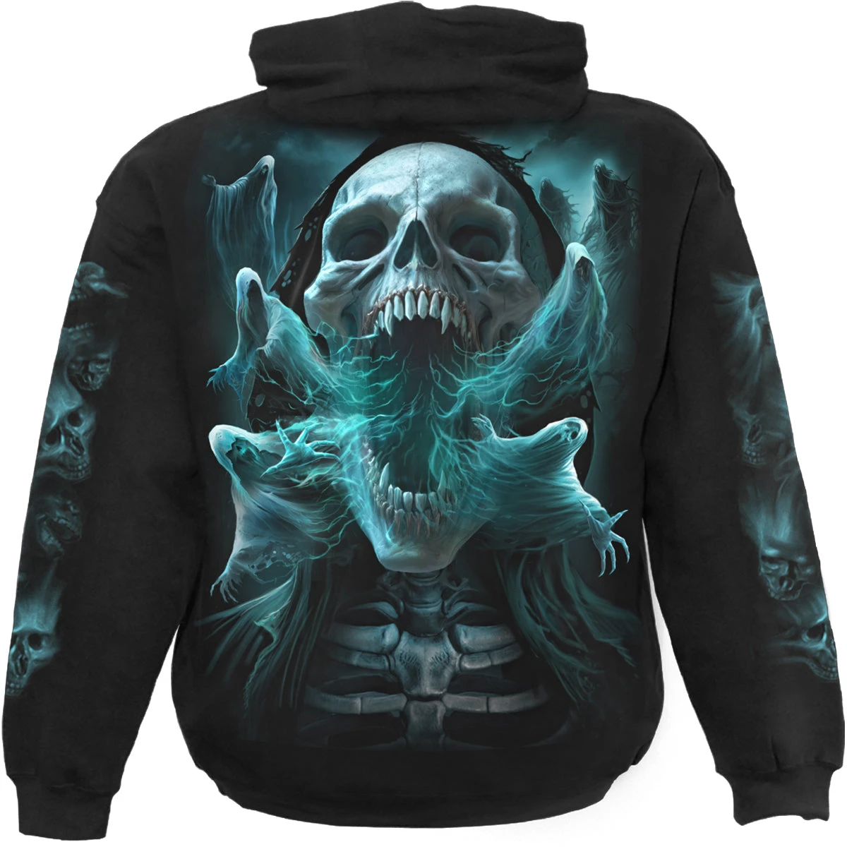 Spiral GHOST SKULL - Hoody Black - Image 2