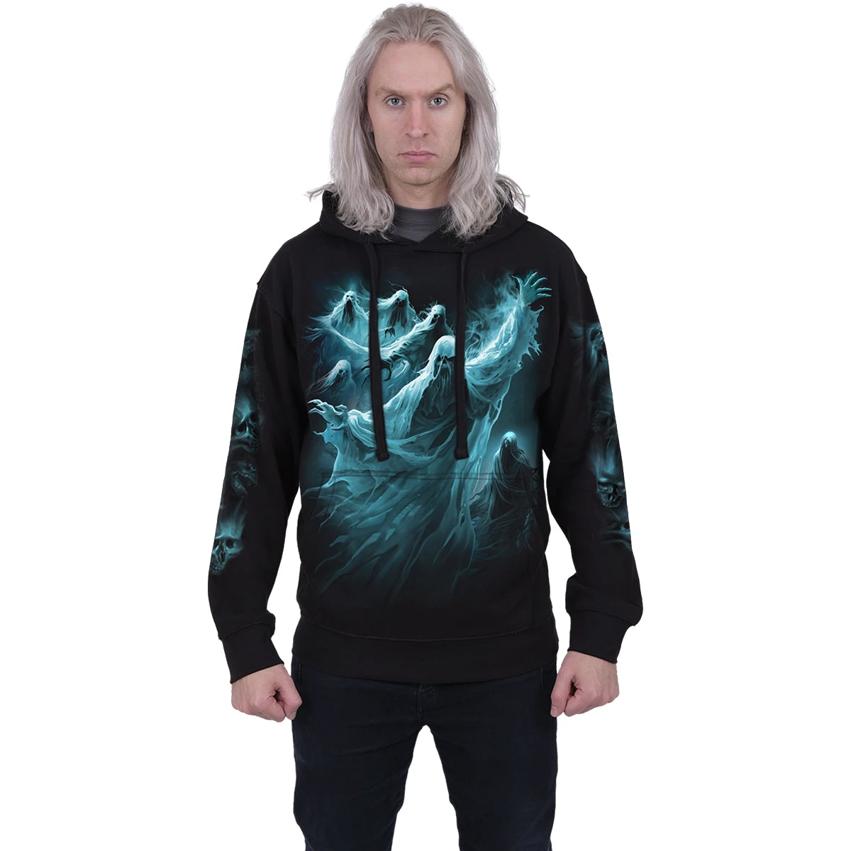 Spiral GHOST SKULL - Hoody Black - Image 3