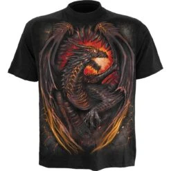 Spiral DRAGON FURNACE - T-Shirt Black