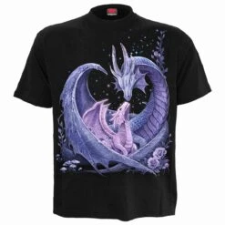 Spiral MATERNAL INSTINCTS - Front Print T-Shirt Black