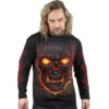 Spiral SKULL LAVA - Longsleeve T-Shirt Black