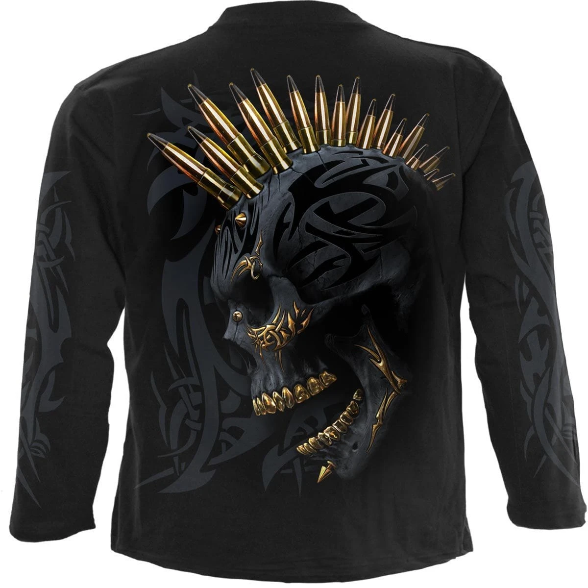 Spiral BLACK GOLD - Longsleeve T-Shirt Black - Image 2