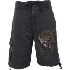 Spiral DIESEL PUNK - Vintage Cargo Shorts Black
