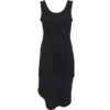 Spiral GOTHIC ELEGANCE - Gothic High-Low Hem Dress Black