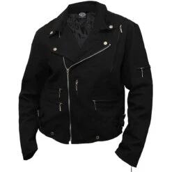 Spiral METAL STREETWEAR - Lined Biker Jacket Black