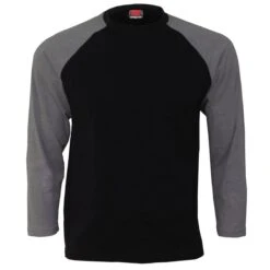 Spiral URBAN FASHION - Raglan Contrast Longsleeve Charcoal Black