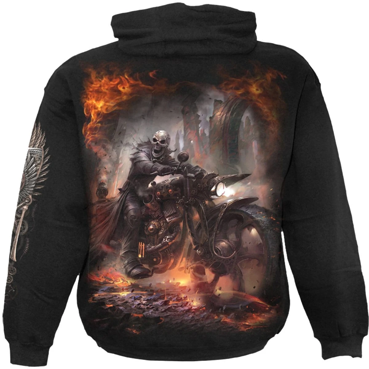 Spiral STEAM PUNK RIDER - Hoody Black - Image 2
