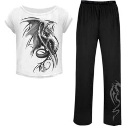 Spiral WYVERN - 4pc Gothic Pyjama Set
