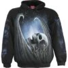 Spiral WINGED SKELTON - Hoody Black