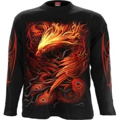 Spiral PHOENIX ARISEN - Longsleeve T-Shirt Black