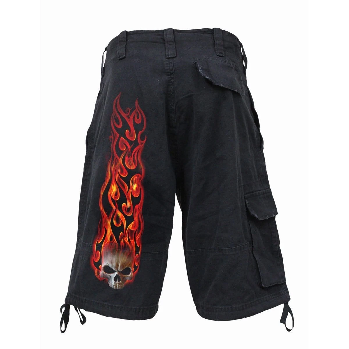 Spiral SKULL BLAST - Vintage Cargo Shorts Black - Image 2
