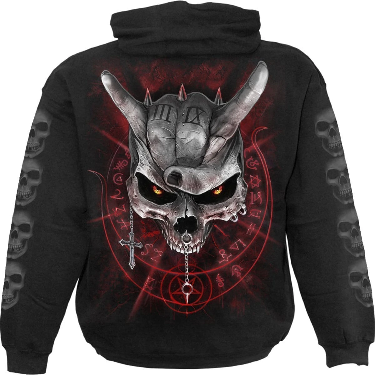 Spiral NEVER TOO LOUD - Kids Hoody Black - Image 2