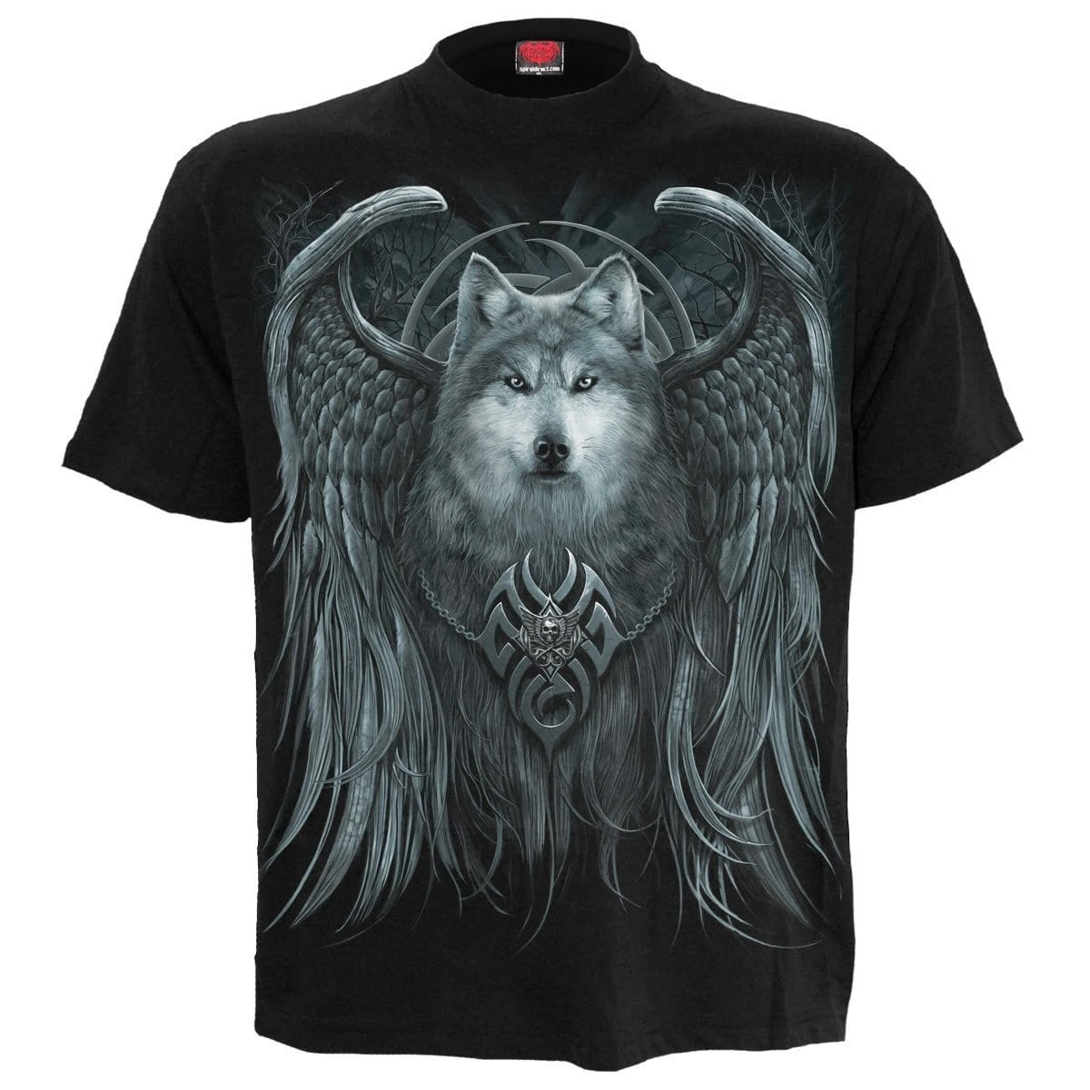 Spiral WOLF SPIRIT - T-Shirt Black