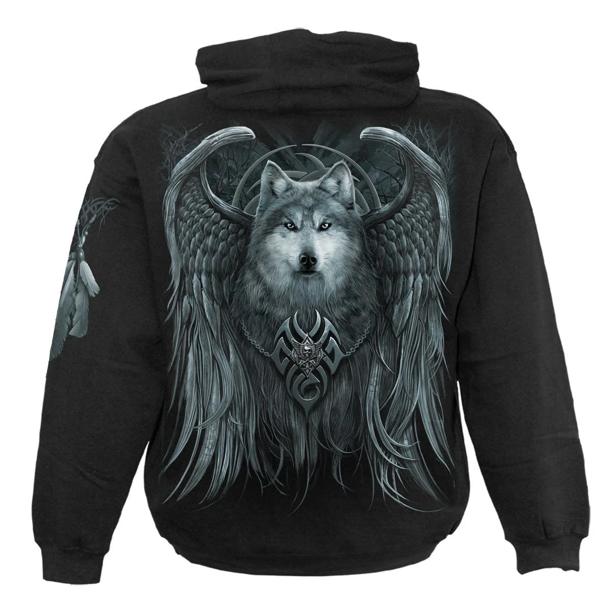Spiral WOLF SPIRIT - Hoody Black - Image 2