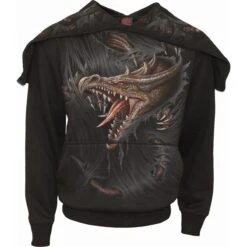 Spiral BREAKING OUT - Split Zip Hoody Black