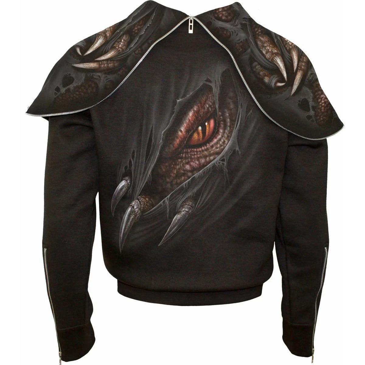 Spiral BREAKING OUT - Split Zip Hoody Black - Image 2