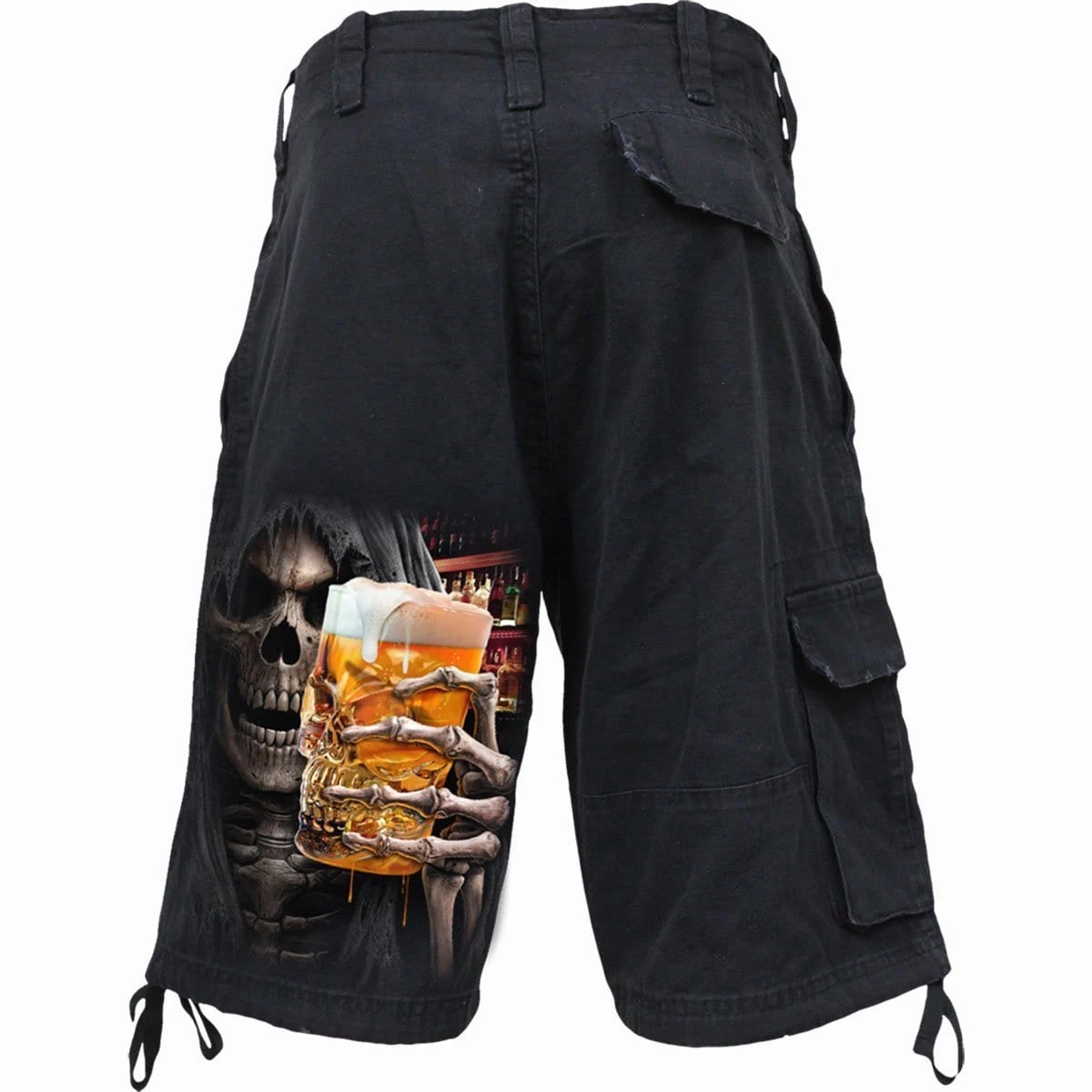 Spiral LIVE LOUD - Vintage Cargo Shorts Black - Image 2